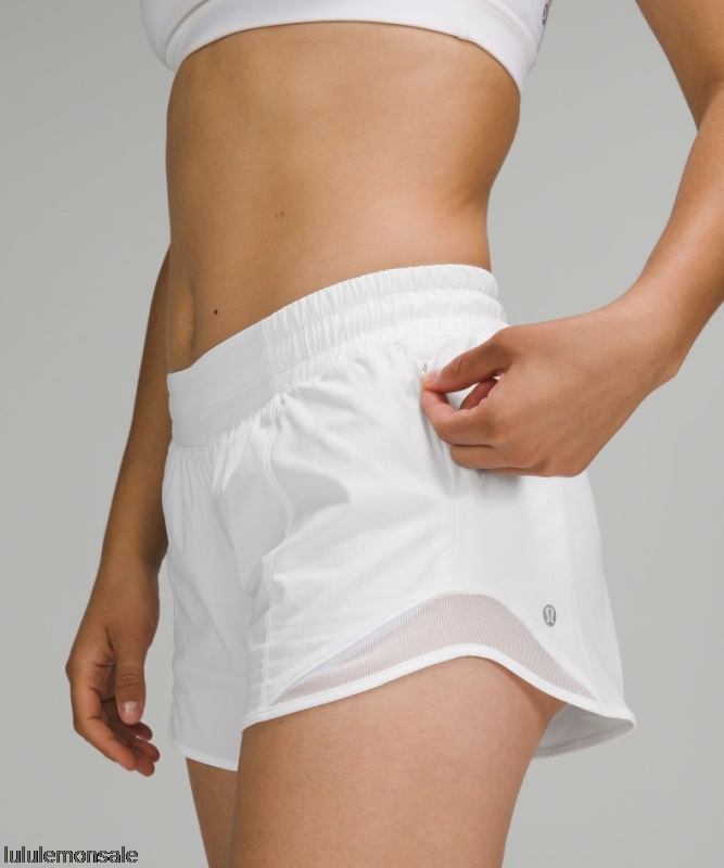 Lululemon Damen DELULU281 | Weiß Hotty Hot Low-rise Gefüttert Kurz 4